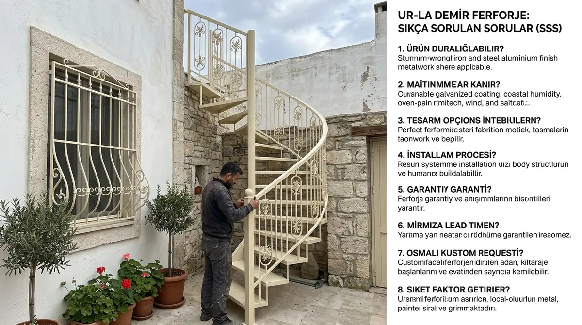 Urla FERFORJE DEMİR METAL uygulama örneği